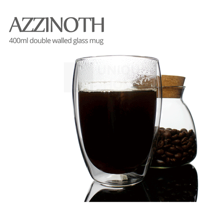 Double Walled Glass Tumbler 400ml (Set of 2) - Azzinoth