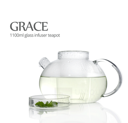 Glass Teapots with Infuser and Lid 1100ml - Grace