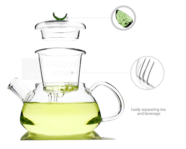 Glass Teapot with Infuser and Lid 300ml - Loarre