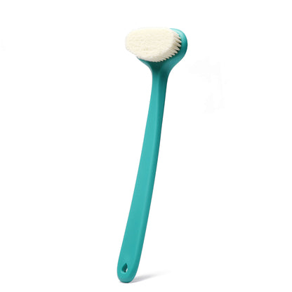 HOMAK - Body Brush Back Scrubber with Premium Soft Bristles and Long Curved Handle