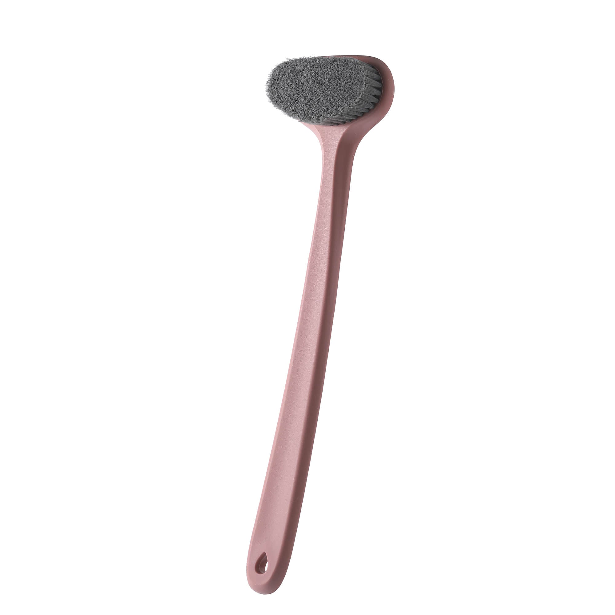 HOMAK - Body Brush Back Scrubber with Premium Soft Bristles and Long Curved Handle