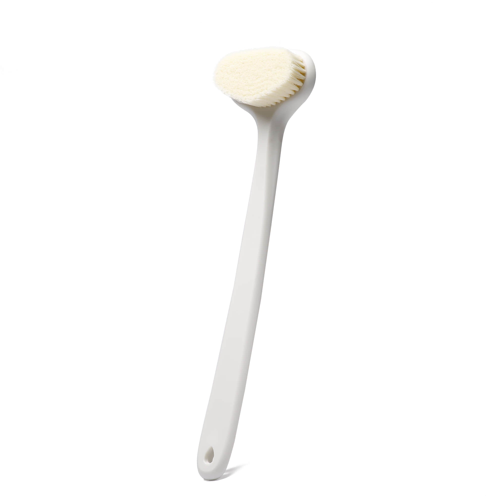 HOMAK - Body Brush Back Scrubber with Premium Soft Bristles and Long Curved Handle